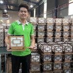 Đèn trụ cổng 25 cm năng lượng mặt trời 9 Đèn trụ cổng 25 cm cao cấp