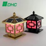 Đèn trụ cổng 30 cm năng lượng mặt trời 9 Đèn trụ cổng cao cấp