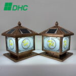 Đèn trụ cổng chữ TÀI 25 cm 7 Đèn trụ cổng năng lượng mặt trời PHÁT - TÀI