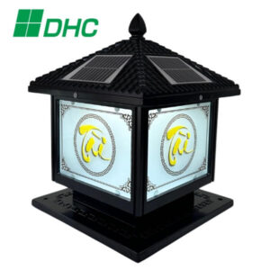 Đèn trụ cổng chữ TÀI 25 cm năng lượng mặt trời