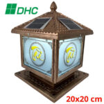 Đèn trụ cổng thư pháp năng lượng mặt trời