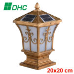 Đèn trụ hiên 20 cm năng lượng mặt trời