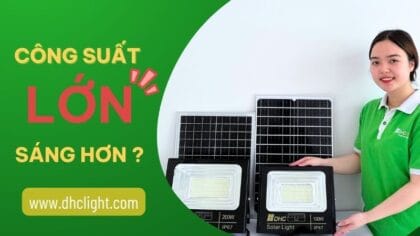 Nên chọn đèn năng lượng mặt trời công suất bao nhiêu?